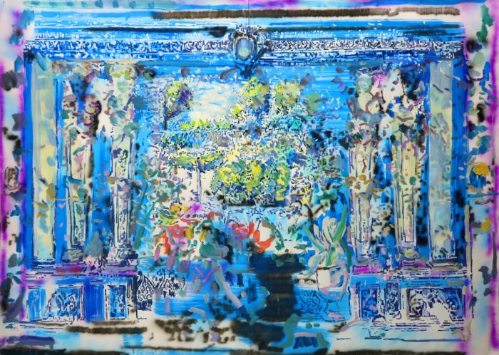 Blue Gate - Diptych