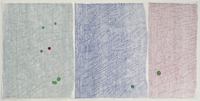 Three Colors With Lines And Dots