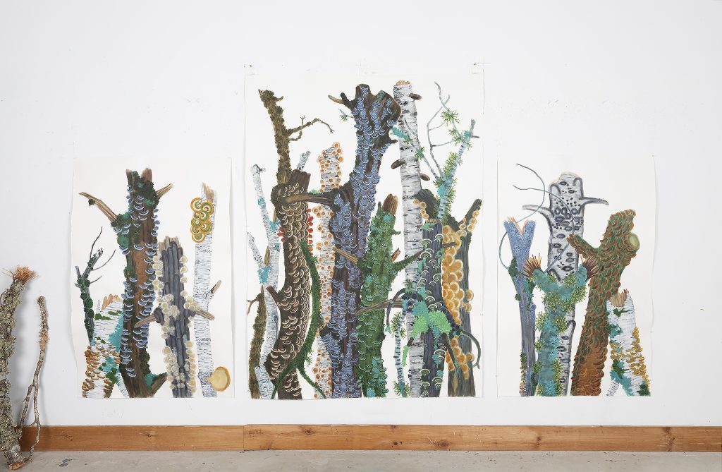 Forest Rave Aftermath Forest Rave Altarpiece Dedicated To The Arboreal Life – GUT GALLERY