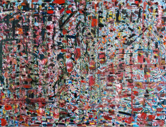 COH_ 44.7h x 58.7w x 1.6d (113.5x149×4cm), $10,000, Kigali Park (acrylic on canvas) 2026