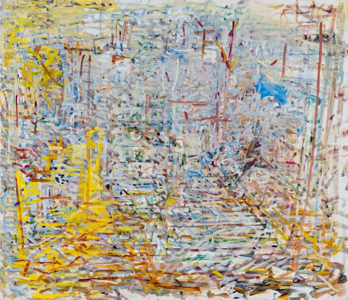 COH_ 55.5h x 64w x 1.2d (141x162.5x3cm), $6,900, Adva Home (tempera on canvas) 2020
