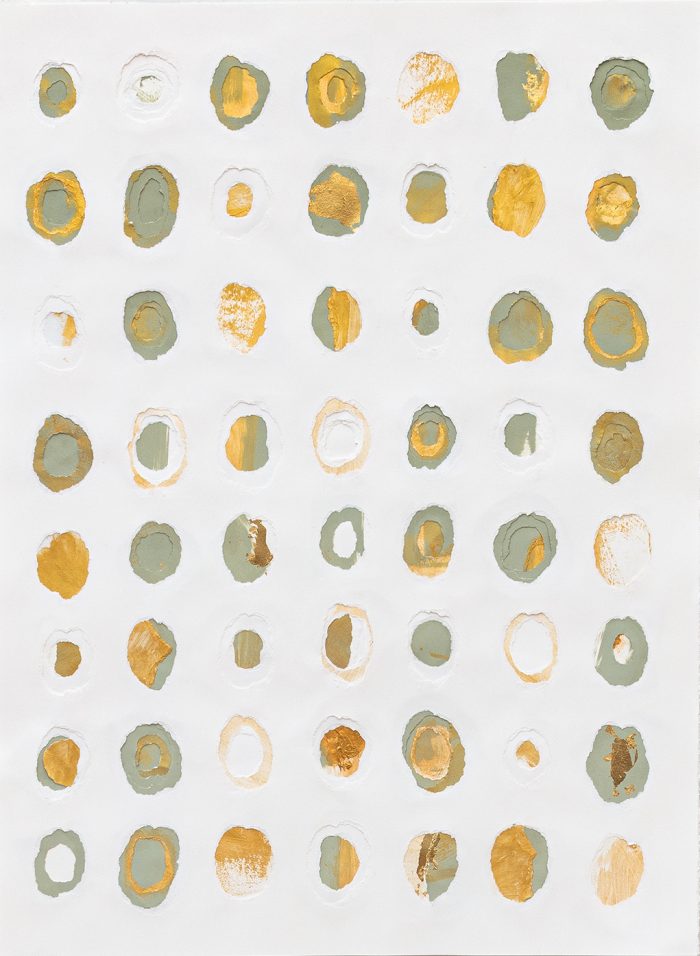 Green Kintsugi Circles